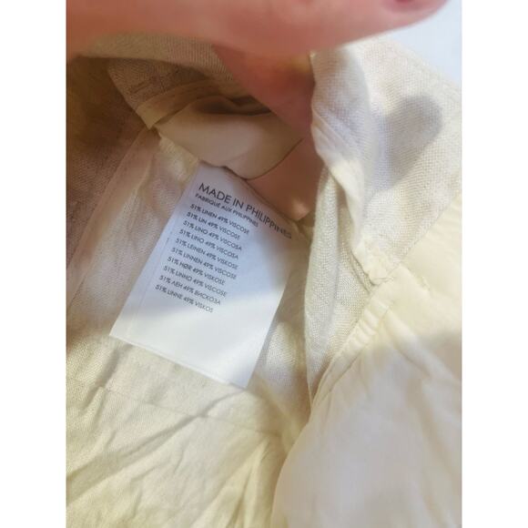 SPLENDID Beige Off-White Pull On Wide-Leg Delancey Trousers Pants Size XS - Picture 4 of 12